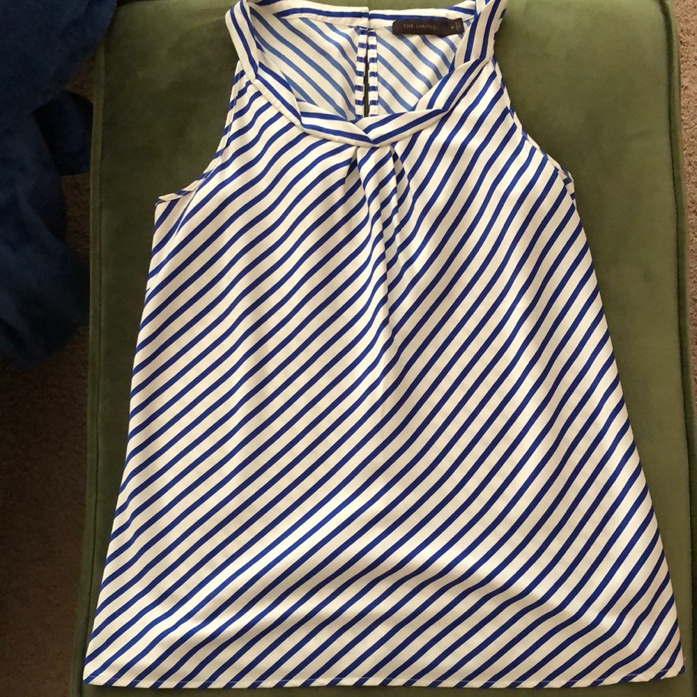 Limited striped sleeveless top